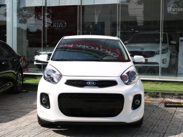 Kia Morning S AT trắng sx 2018_ hỗ trợ 90%, giao xe ngay