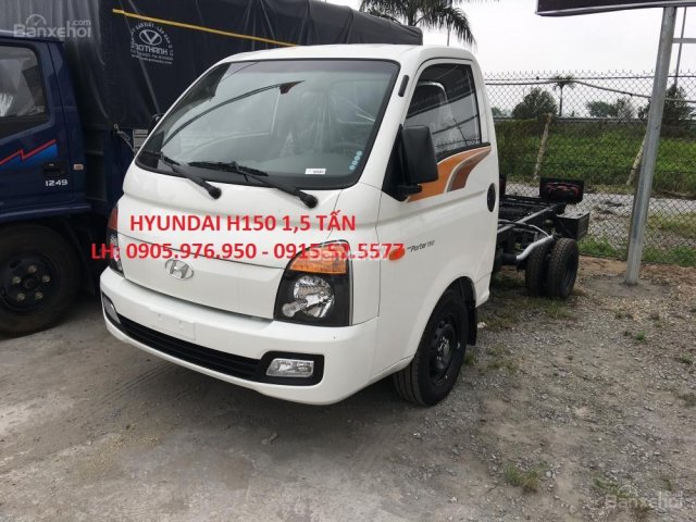 Bán Hyundai H 150 2018 thùng lửng - Mui bạt, màu trắng, xe nhập CKD