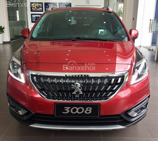 Bán xe Peugeot 3008 FL sản xuất năm 2018, màu đỏ ưu đãi lớn có xe giao ngay