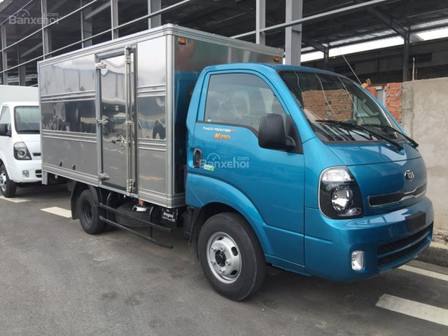 Bán xe tai Thaco Frontier K250 đời 2018, màu xanh, giá 389 triệu- chassis