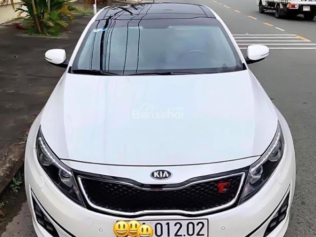 Bán xe Kia Optima K5 2.0 đời 2014, màu trắng, xe nhập