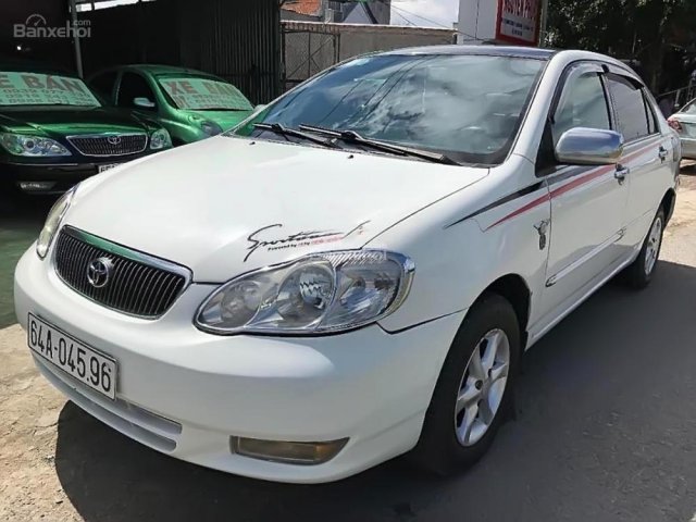 Bán xe Toyota Corolla altis 1.8G MT sản xuất 2002, màu trắng 