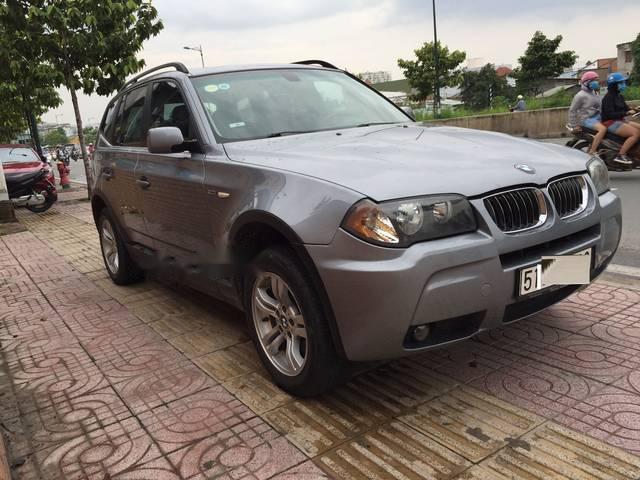 Bán BMW X3 4x4 AT sản xuất năm 2006, màu xám, nhập khẩu nguyên chiếc chính chủ