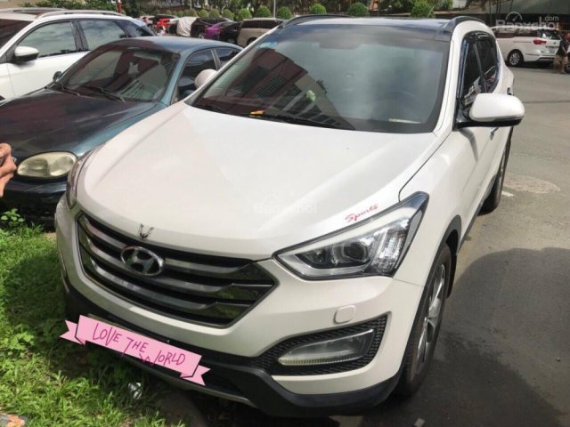 Cần bán xe Hyundai Santa Fe đời 2015, màu trắng, 936tr còn TL