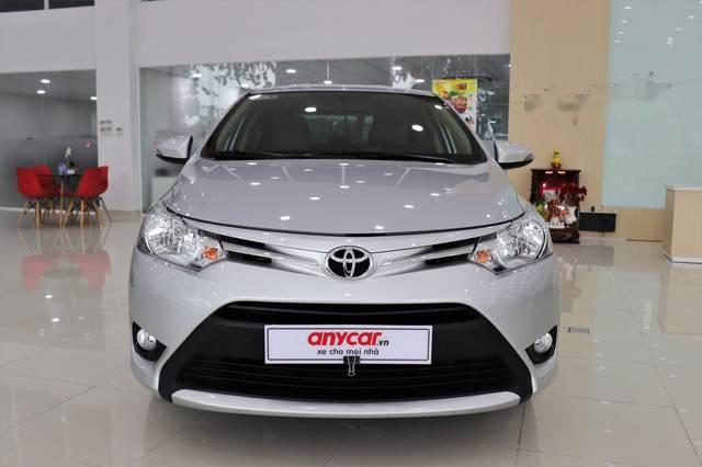 Anycar TC bán Toyota Vios 2017 số sàn màu bạc, xe có hỗ trợ trả góp ngân hàng VIB và TP Bank