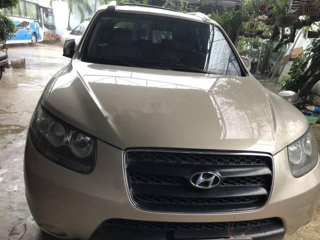 Bán xe Hyundai Santa Fe đời 2008, màu vàng cát