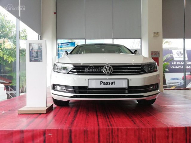 Bán Volkswagen Passat BlueMotion màu trắng ngọc trai, ưu đãi cực lớn đến 100 triệu, có xe giao ngay