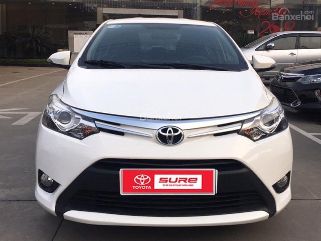 Cần bán Toyota Vios G năm 2016, màu vàng, giá 555tr