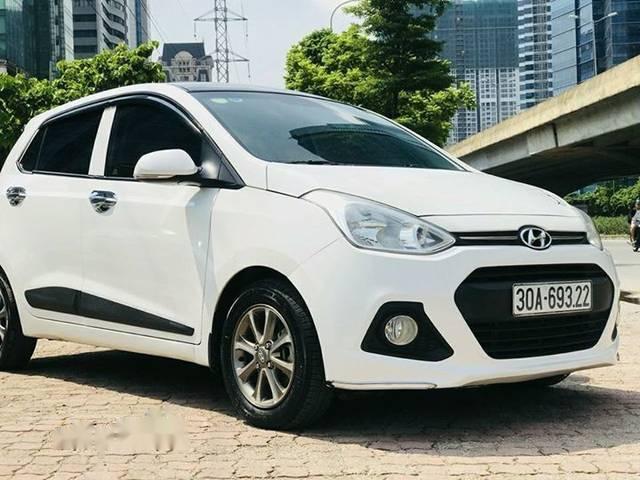 Bán xe Hyundai Grand i10 sản xuất 2015, màu trắng, nhập khẩu 