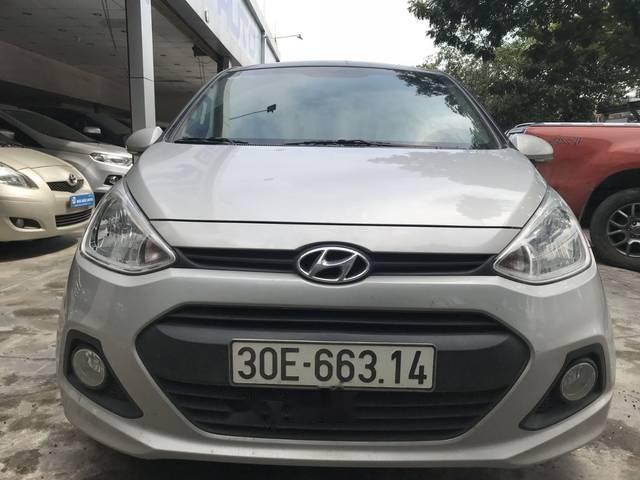 Cần bán lại xe Hyundai Grand i10 2014, màu bạc xe gia đình