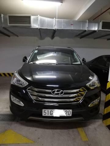 Bán xe Hyundai Santa Fe đời 2013, màu đen, nhập khẩu 