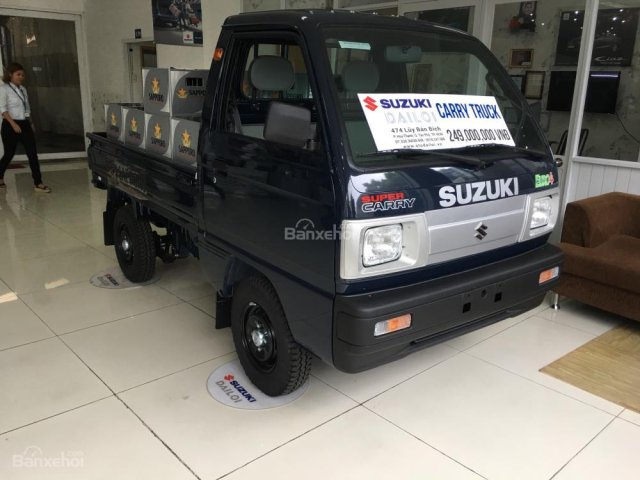 Bán Suzuki Truck 2018 - thùng lửng - Màu Xanh - đang Giảm giá - giao xe ngay