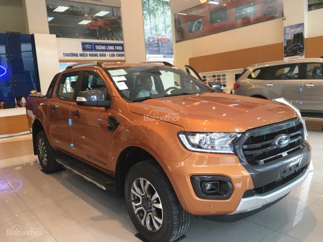 Ford Ranger 2.0 Bi-Turbo mới 2018 màu cam nhập khẩu Thái Lan, giao xe sớm nhất Hà Nội, nhiều ưu đãi hấp dẫn