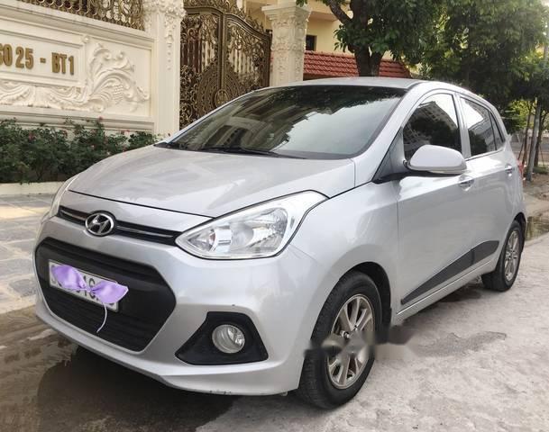 Bán ô tô Hyundai Grand i10 1.2AT đời 2015, màu bạc, xe nhập số tự động giá cạnh tranh