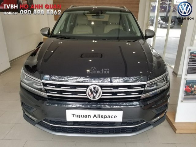 Bán Tiguan Allspace 2018 màu đen - chính hãng Volkswagen, giá tốt, đủ màu, giao ngay, Hotline 090.898.8862
