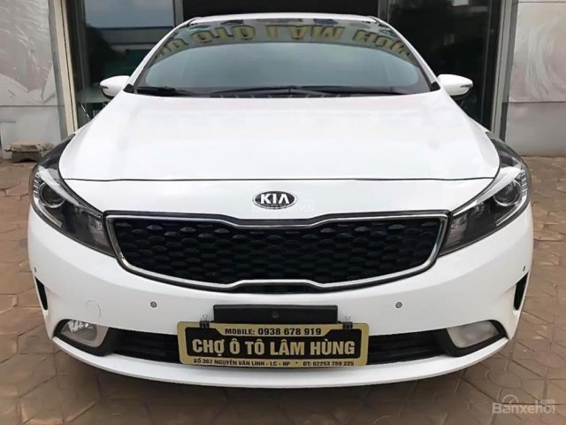 Bán xe Kia Cerato 1.6 AT đời 2018, màu trắng