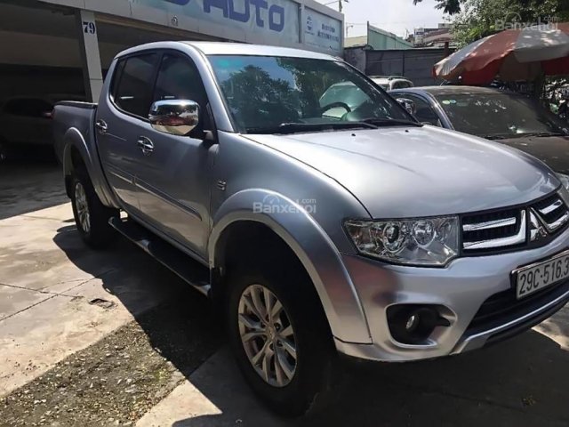 Bán xe Mitsubishi Triton GLS 4x4 AT 2014, màu bạc, sơn zin 90%