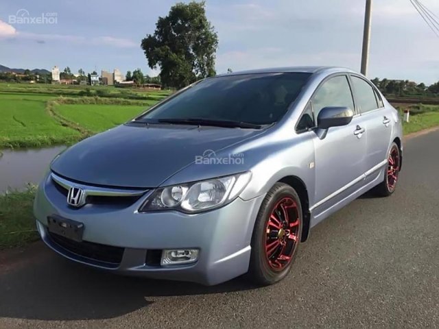 Bán xe cũ Honda Civic đời 2007, màu xanh lam 