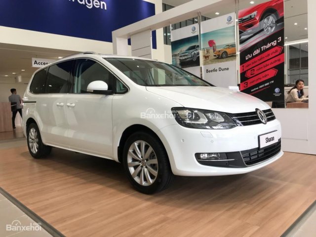 Bán xe Volkswagen Sharan 2.0 TSI, màu trắng, nhập khẩu, chỉ từ 600 triệu