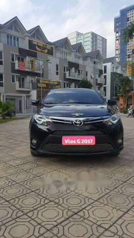 Bán Toyota Vios G đời 2017, màu đen, giá tốt