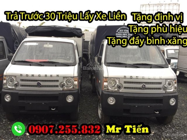 Bán xe tải Dongben 870kg, thùng 2.5 mét, trả 30 triệu lấy xe