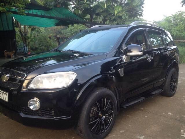 Bán xe Chevrolet Captiva đời 2008, màu đen, giá 295tr