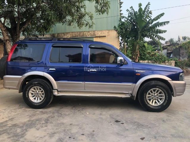 Cần bán xe Ford Everest 2005 dầu số sàn, màu xanh dương