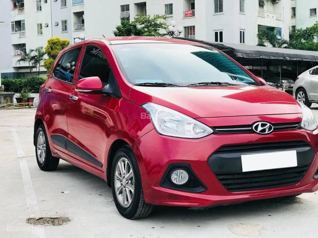 Thanh lí xe Hyundai Grand i10 Hatchback đời 2016, số tự động, màu đỏ đô