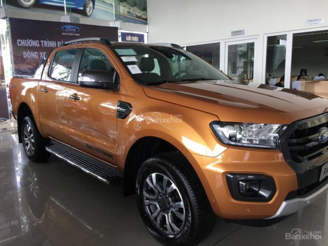 Bán Ford Ranger Turbo, model 2019, hỗ trợ ngân hàng 90% xe giao ngay đủ màu, tặng nắp thùng, lót sàn, dán phim, BHVC