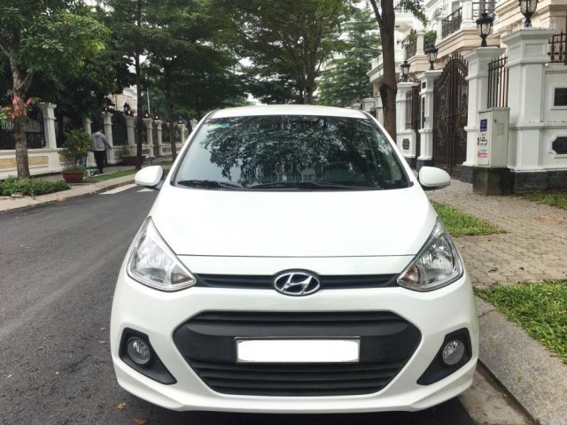 Cần bán Hyundai Grand i10 1.0 MT đời 2016, màu trắng, xe nhập siêu lướt