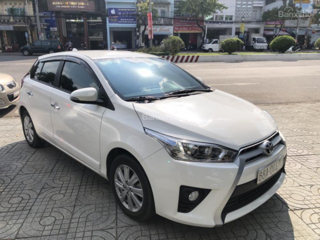 Bán Toyota Yaris G 1.3AT màu trắng, số tự động, nhập Thái Lan 2016, đi 19000km