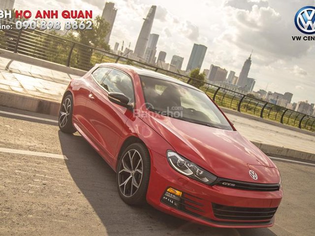 Volkswagen Scirocco đỏ - Thủ tục nhanh gọn, nhận xe ngay, chính hãng giao ngay xe thể thao 2 cửa, hotline: 090.898.8862