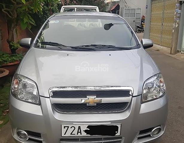 Cần bán gấp Chevrolet Aveo Lt năm sản xuất 2012, màu bạc 