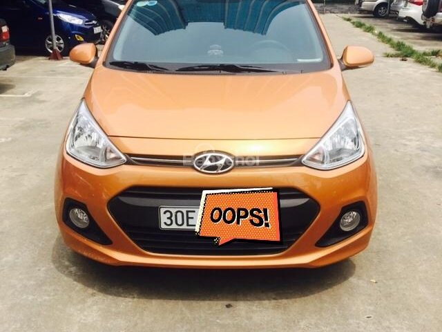 Cần bán xe Hyundai Grand i10 1.2 AT sản xuất năm 2016, màu cam, nhập khẩu nguyên chiếc, giá tốt