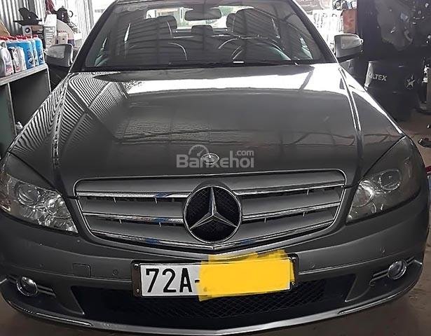 Cần bán Mercedes C200 1.8 AT đời 2008, màu xám, giá chỉ 435 triệu0