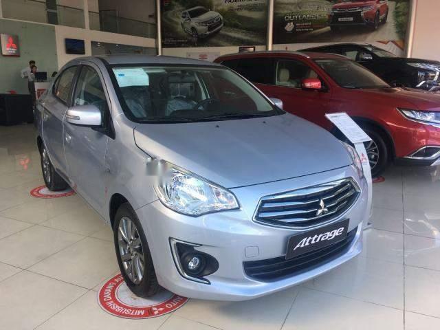 Bán ô tô Mitsubishi Attrage đời 2018, màu bạc, xe nhập