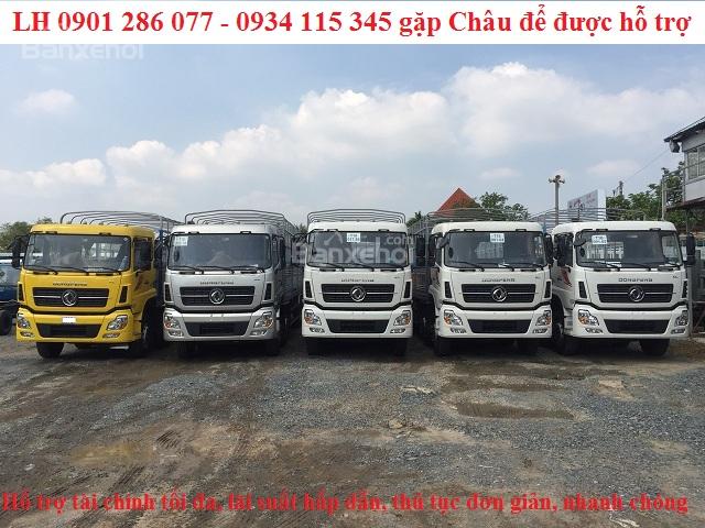 Bán xe tải thùng 4 chân Dongfeng Hoàng Huy + giá cạnh tranh + hỗ trợ trả góp + chỉ cần trả trước 300 triệu nhận xe ngay0