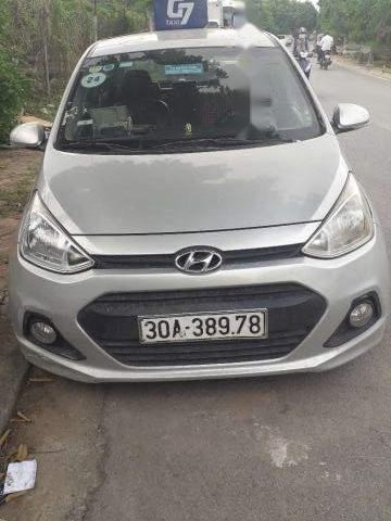 Bán ô tô Hyundai Grand i10 năm sản xuất 2014, màu bạc 