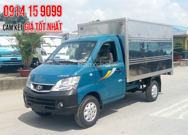 Bán Thaco Towner 990 máy Suzuki, thùng kín 990kg đời 2018 tại Bình Dương, trả góp 60tr nhận xe