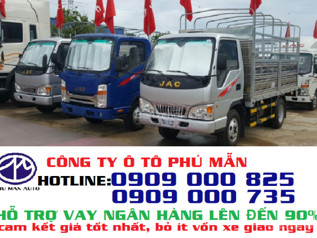 Bán xe tải JAC 2400kg thùng mui bạt, đời mới