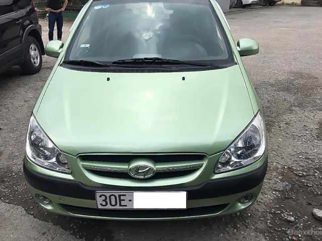 Bán xe Hyundai Getz số sàn đời 2008, nhập khẩu HQ, màu xanh cốm, biển HN tên tư nhân