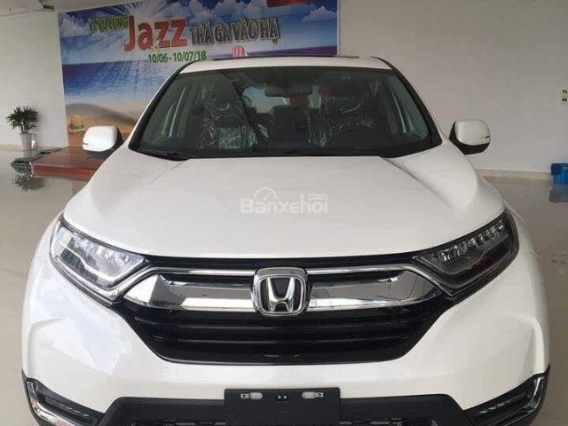 Honda Quận 7 có xe CR V L trắng giao liền, tặng: Full Bh vật chất, phụ kiện toàn xe vay 90%0