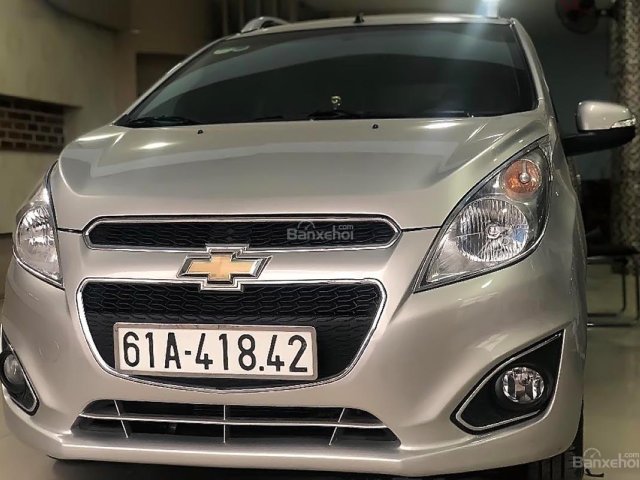 Bán Chevrolet Spark đời 2015, màu bạc xe gia đình, 285 triệu