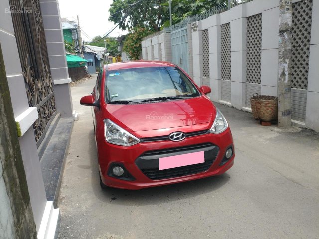 Bán Hyundai Grand I10 bản 1.0 số sàn 2015 màu đỏ, nhập Ấn Độ