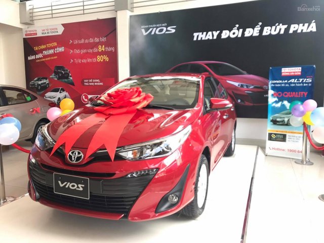 Bán ô tô Toyota Vios G, E sản xuất 2018, màu đỏ