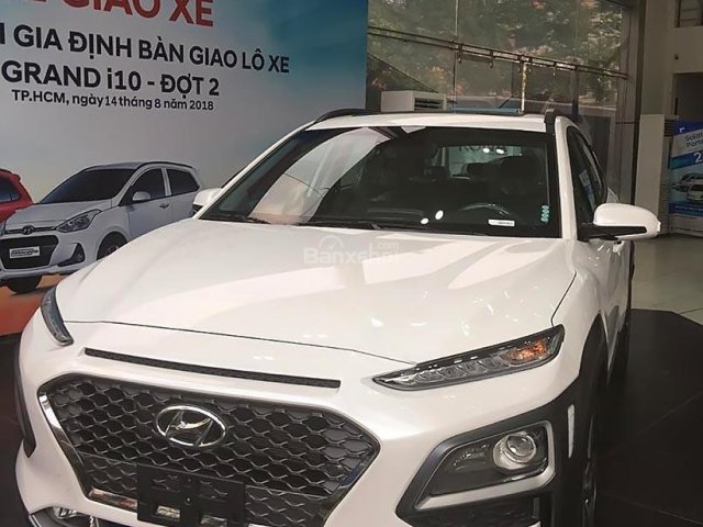 Bán Hyundai Kona 1.6 Turbo sản xuất năm 2018, màu trắng