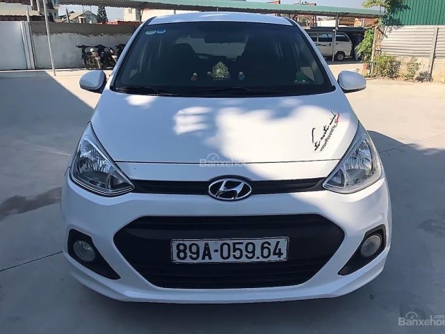 Cần bán xe Hyundai Grand i10 1.0 MT đời 2015, màu trắng, nhập khẩu  0