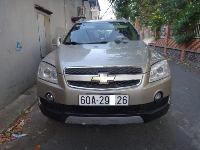 Cần bán lại xe Chevrolet Captiva LT đời 2007, màu vàng cát, giá chỉ 297 triệu