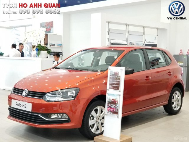 Bán Polo Hatchback màu cam 2018 - Nhập khẩu chính hãng giá tốt, hỗ trợ trả góp 90%. Hotline: 090.898.8862