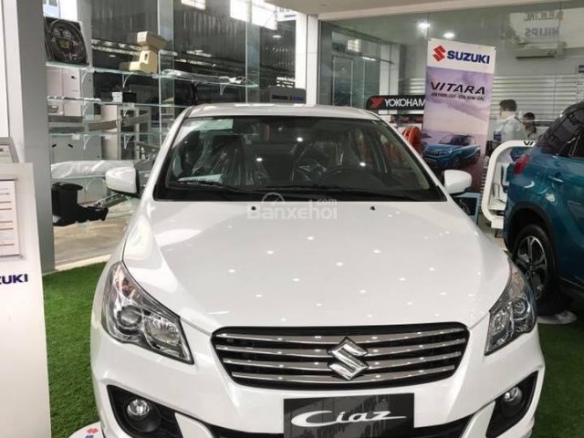 Bán ô tô Suzuki Ciaz năm sản xuất 2018, màu trắng, xe nhập, 499tr